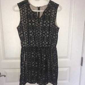 Black Lace and Cream Romper